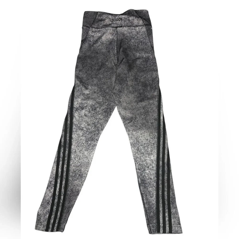 Adidas Aeroready Speckled Black and Gray Leggings Size Small